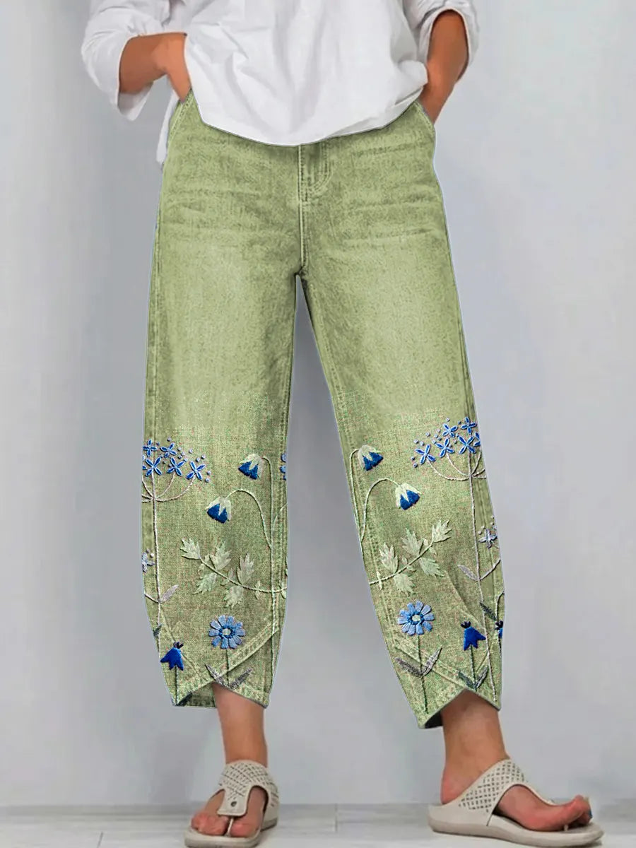 Aven™ | Pantalones casuales con sutiles detalles de bordado