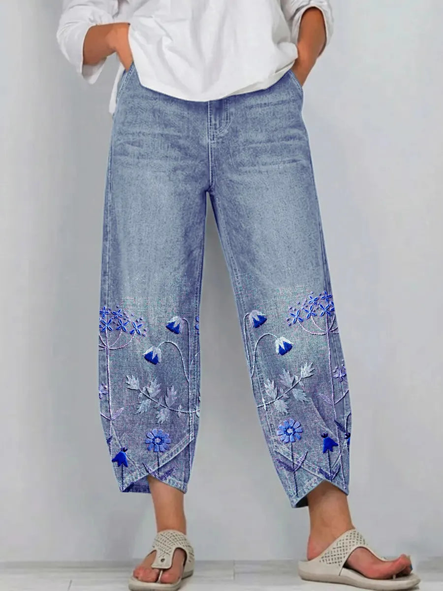 Aven™ | Pantalones casuales con sutiles detalles de bordado