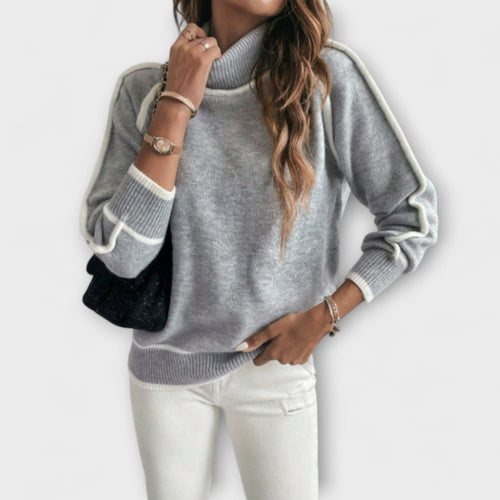 Amalia - Jersey de cuello alto casual