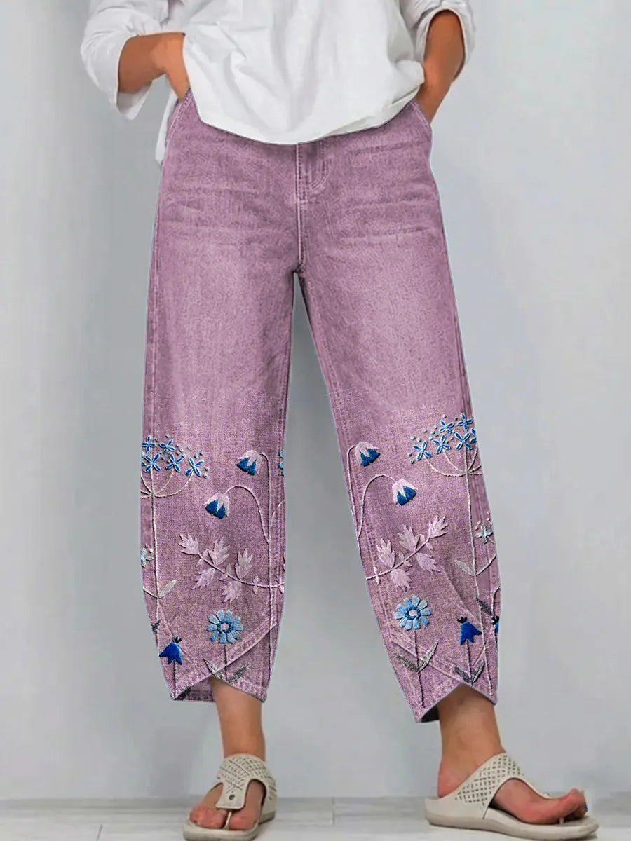 Aven™ | Pantalones casuales con sutiles detalles de bordado