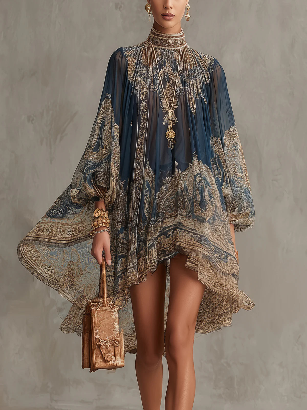 Naomi - Vestido corto con dobladillo irregular.