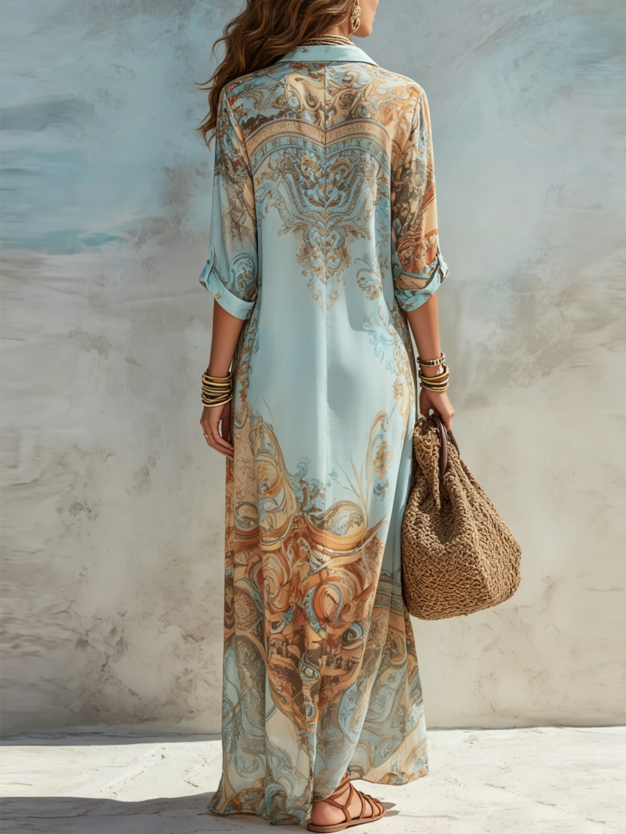 Lania | Vestido Maxi de Verano: Elegancia y Comodidad para Días Soleados
