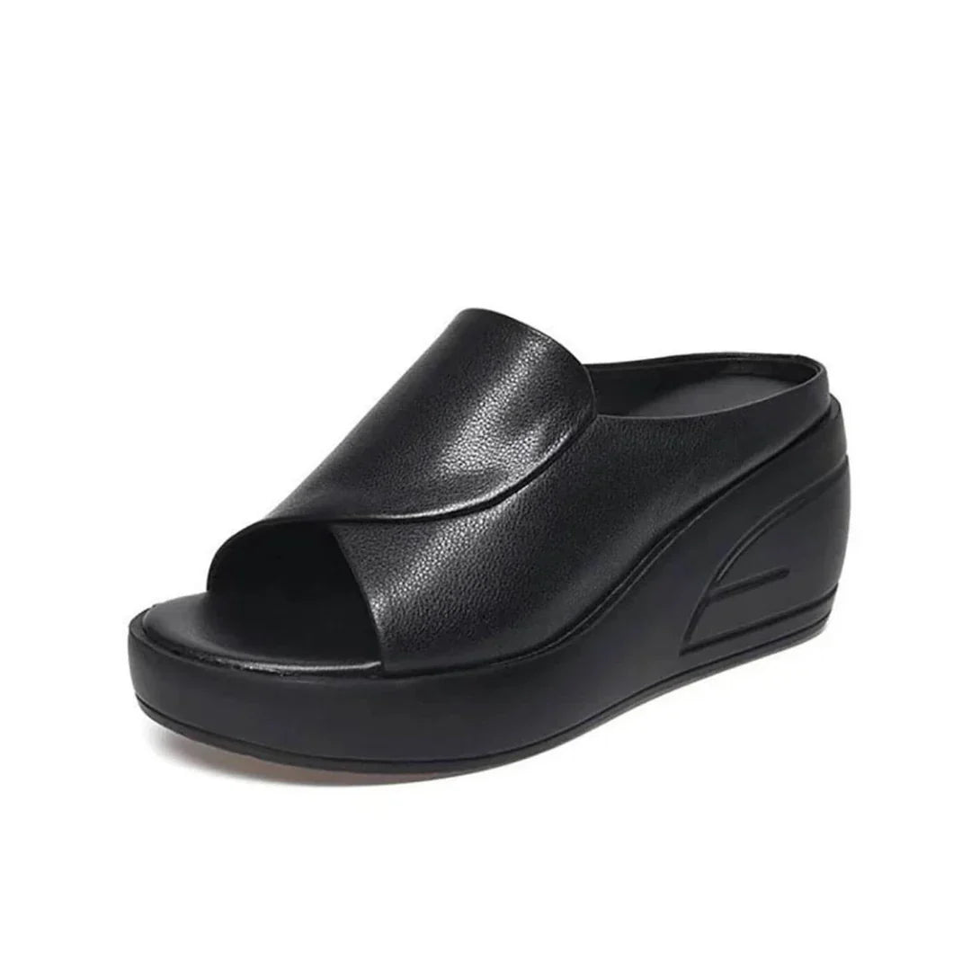 Eliza - Sandalias ortopédicas de cuña sin cordones para comodidad durante todo el día