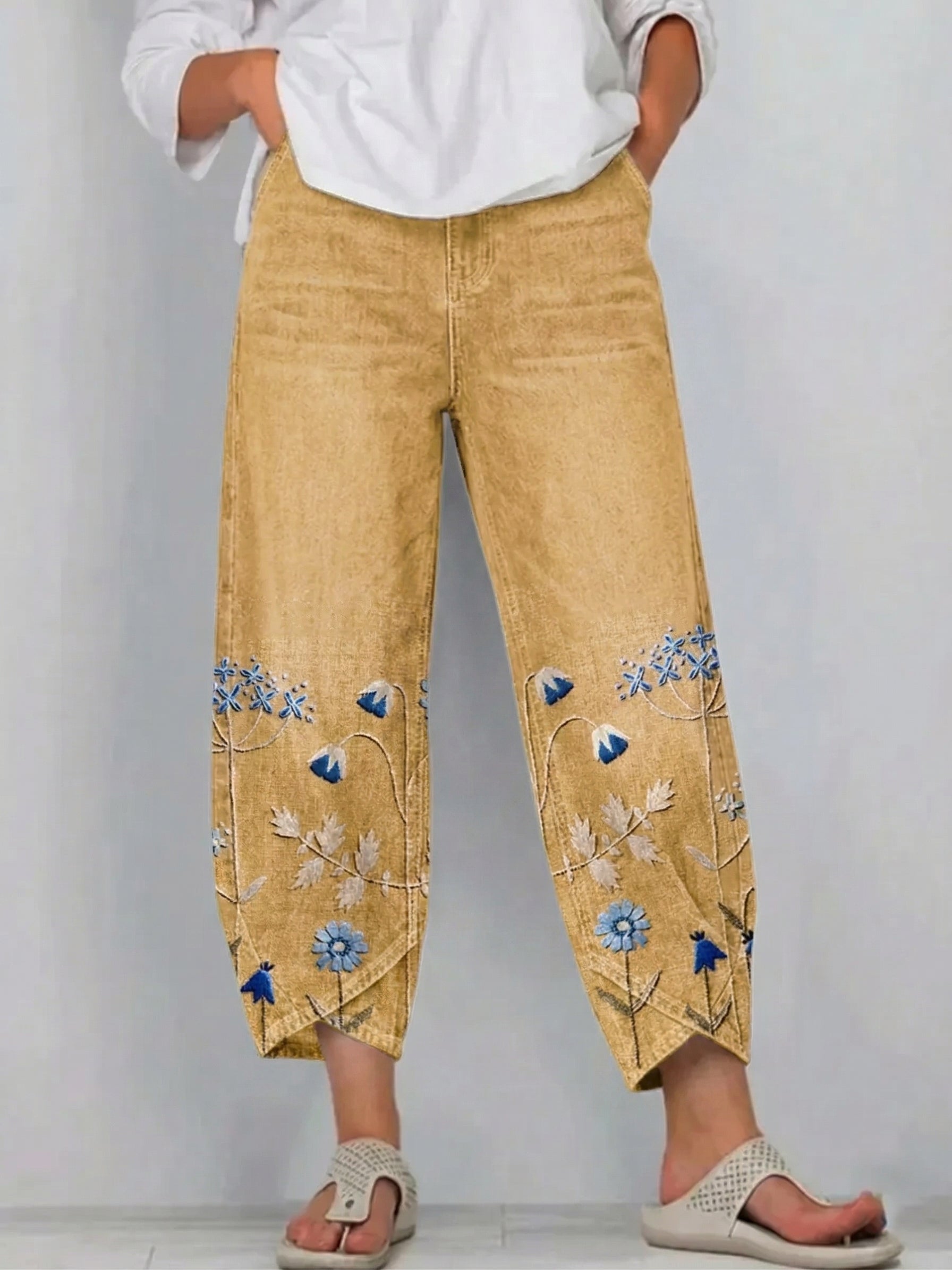 Aven™ | Pantalones casuales con sutiles detalles de bordado
