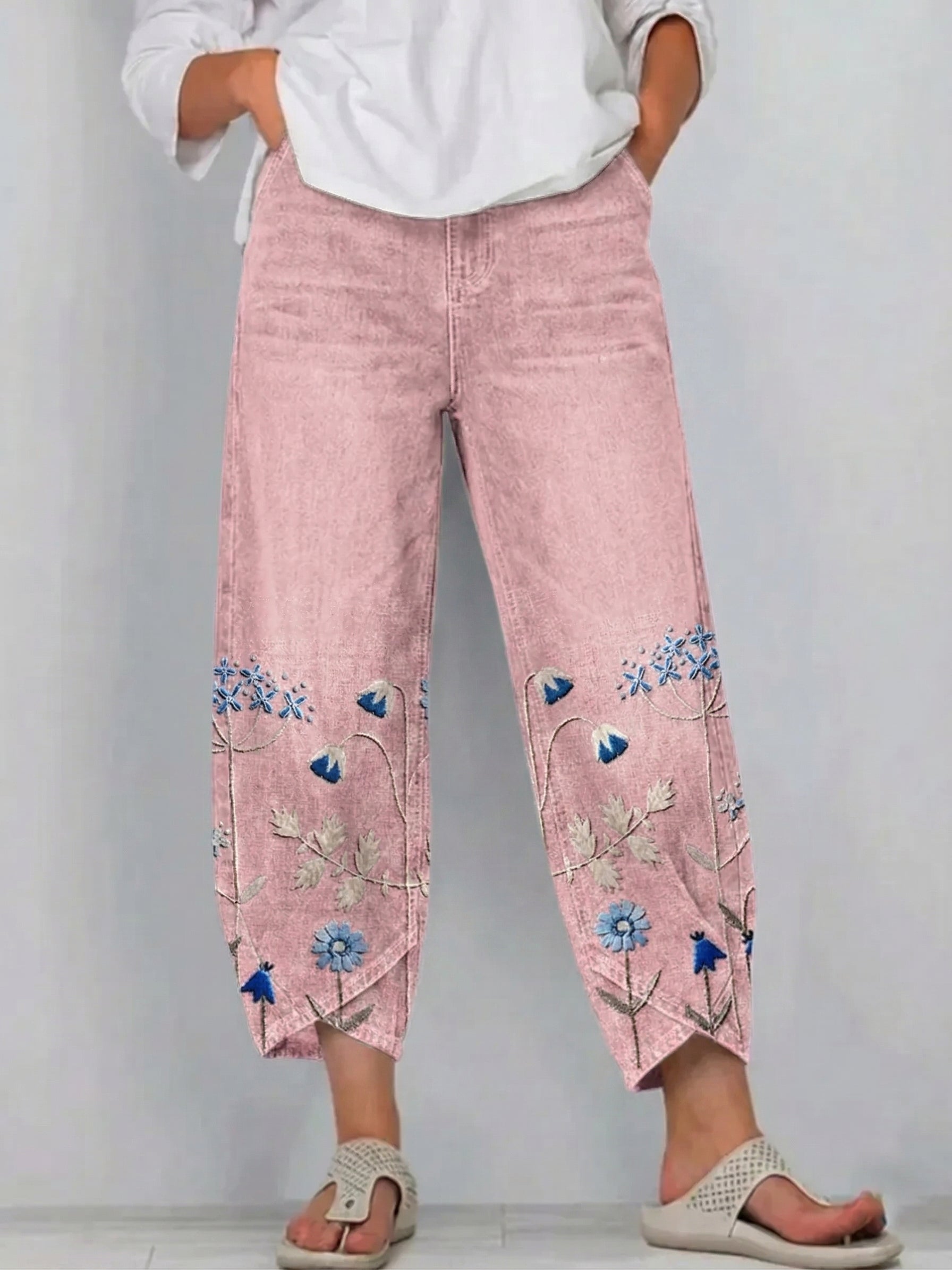 Aven™ | Pantalones casuales con sutiles detalles de bordado