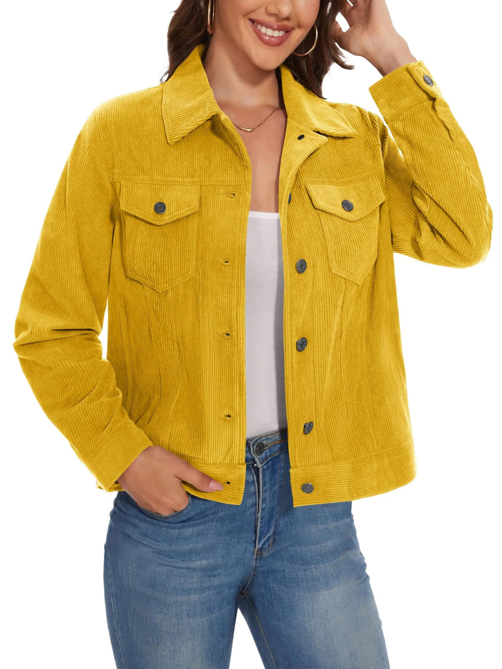 Chaqueta de pana y denim